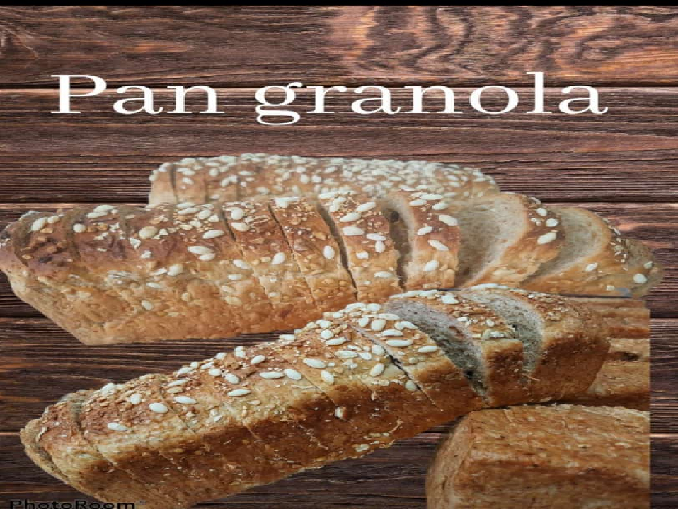 proteina vegetal Pan de granola -multicereal -coco pasas -avena